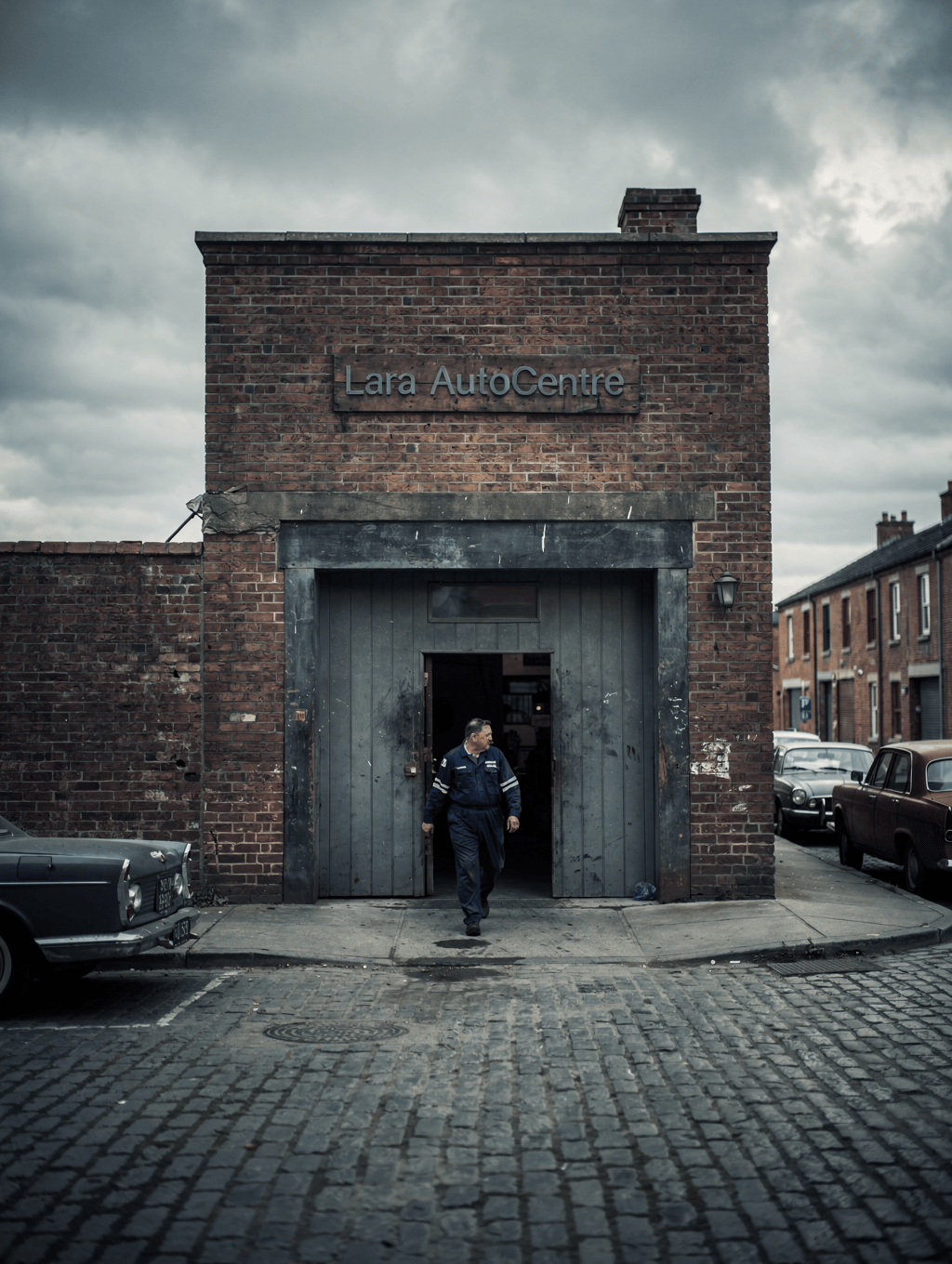 Industrial exterior of The Garage Room